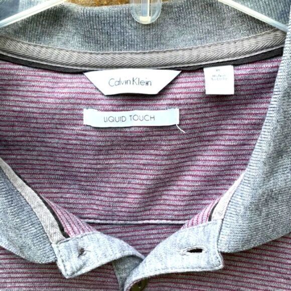 Calvin klein Liquid Touch Men's Striped Men’s T-shirt, Size-XL - Picture 2 of 7